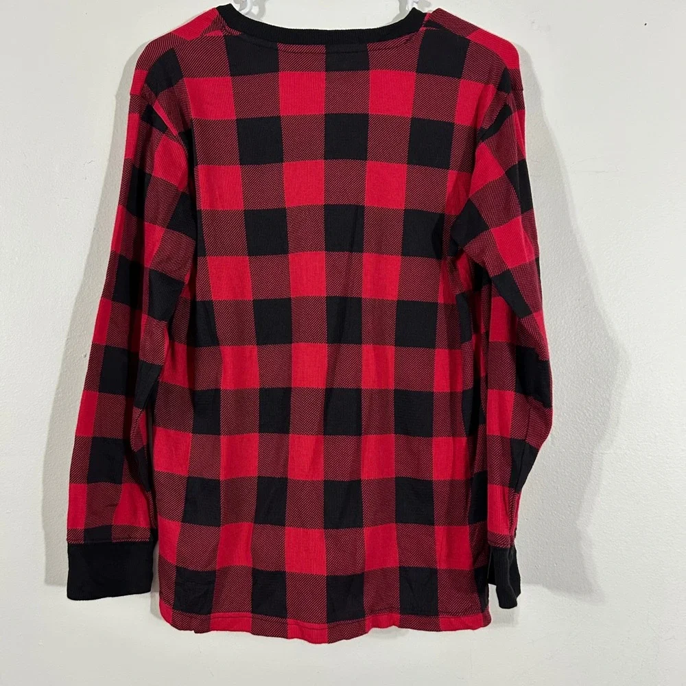 The Children's Place XL(14) Red Black Plaid Long Sleeve Top Boys